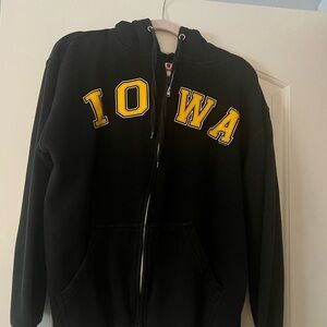 🖤 💛 Iowa Hoodie with Yellow Lettering. #Hawkeyes #Iowa #university of Iowa